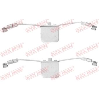 Kit d'accessoires, plaquette de frein à disque QUICK BRAKE 109-1641 pour VOLVO S60 2.4 D - 122cv
