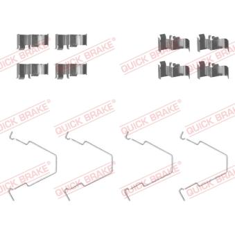 Kit d'accessoires, plaquette de frein à disque QUICK BRAKE 109-1652 pour JAGUAR XK 1.8 - 110cv