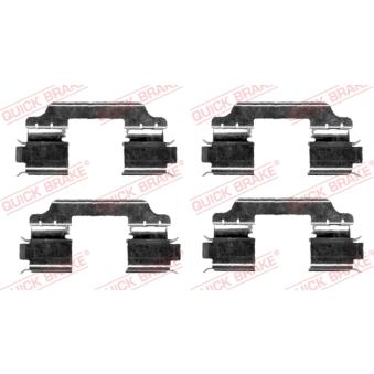 Kit d'accessoires, plaquette de frein à disque QUICK BRAKE [109-1654]