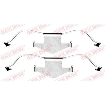 Kit d'accessoires, plaquette de frein à disque QUICK BRAKE 109-1659 pour FORD TRANSIT 1.8 - 110cv