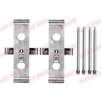 Kit d'accessoires, plaquette de frein à disque QUICK BRAKE 109-1674 pour TESLA MODEL S 75D AWD - 333cv