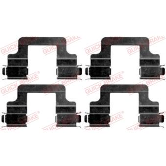 Kit d'accessoires, plaquette de frein à disque QUICK BRAKE 109-1679 pour SEAT LEON 2.0 Cupra - 290cv