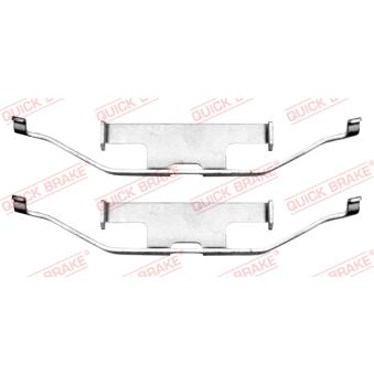 Kit d'accessoires, plaquette de frein à disque QUICK BRAKE 109-1682 pour VOLKSWAGEN MULTIVAN 2.0 TDI - 84cv