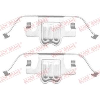 Kit d'accessoires, plaquette de frein à disque QUICK BRAKE 109-1695 pour BMW X5 3.0d - 235cv