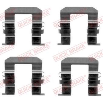 Kit d'accessoires, plaquette de frein à disque QUICK BRAKE 109-1704 pour OPEL ANTARA 3.0 - 258cv