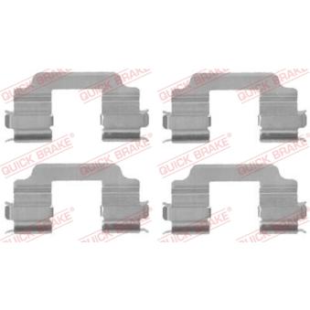 Kit d'accessoires, plaquette de frein à disque QUICK BRAKE 109-1709 pour SUZUKI SPLASH 1.0 - 68cv