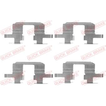 Kit d'accessoires, plaquette de frein à disque QUICK BRAKE [109-1711]