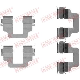 Kit d'accessoires, plaquette de frein à disque QUICK BRAKE 109-1712 pour SMART FORFOUR 1.6 Ti - 110cv Kit d'accessoires, plaquette de frein à disque QUICK BRAKE 109-1712 pour SMART FORFOUR 1.6 Ti - 110cv