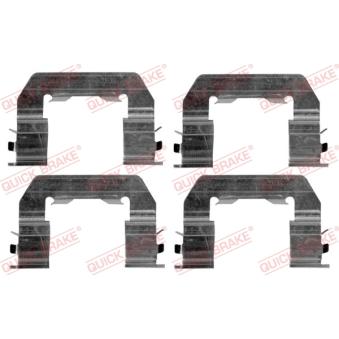 Kit d'accessoires, plaquette de frein à disque QUICK BRAKE [109-1719]