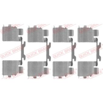 Kit d'accessoires, plaquette de frein à disque QUICK BRAKE 109-1725 pour BMW X3 35S/E. 35C/E - 82cv