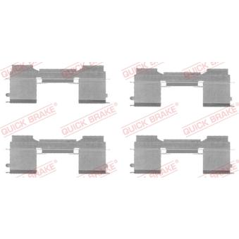 Kit d'accessoires, plaquette de frein à disque QUICK BRAKE 109-1729 pour BMW X3 35S/E. 35C/E - 82cv