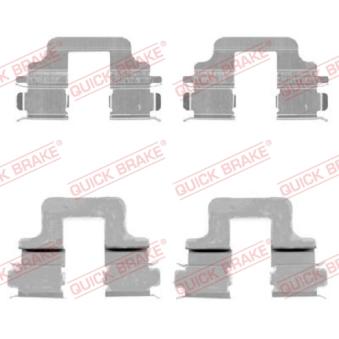 Kit d'accessoires, plaquette de frein à disque QUICK BRAKE 109-1731 pour SMART FORFOUR 1.6 Ti - 110cv Kit d'accessoires, plaquette de frein à disque QUICK BRAKE 109-1731 pour SMART FORFOUR 1.6 Ti - 110cv
