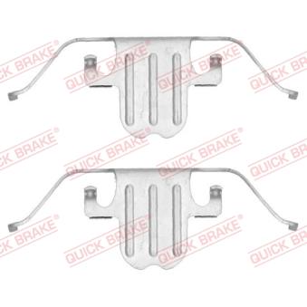 Kit d'accessoires, plaquette de frein à disque QUICK BRAKE 109-1751 pour LOTUS ESPRIT 325 i - 218cv