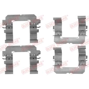 Kit d'accessoires, plaquette de frein à disque QUICK BRAKE 109-1756 pour SUBARU OUTBACK 3.0 - 245cv
