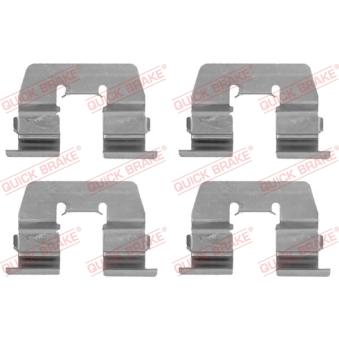 Kit d'accessoires, plaquette de frein à disque QUICK BRAKE 109-1764 pour HYUNDAI ATOS 1.0 i - 54cv