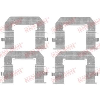 Kit d'accessoires, plaquette de frein à disque QUICK BRAKE 109-1776 pour FORD TRANSIT 1.8 - 110cv