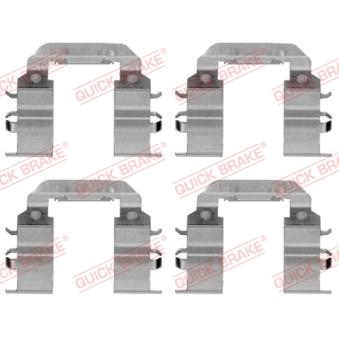 Kit d'accessoires, plaquette de frein à disque QUICK BRAKE 109-1782 pour HYUNDAI I20 1.2 - 86cv