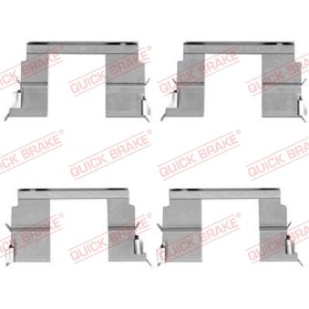 Kit d'accessoires, plaquette de frein à disque QUICK BRAKE 109-1783 pour ISUZU D-MAX 2.5 DiTD - 136cv