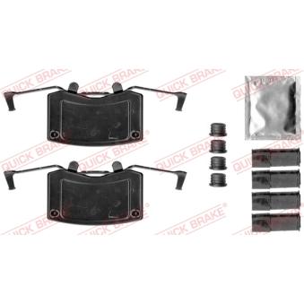 Kit d'accessoires, plaquette de frein à disque QUICK BRAKE 109-1787 pour BMW Série 5 535 d - 286cv