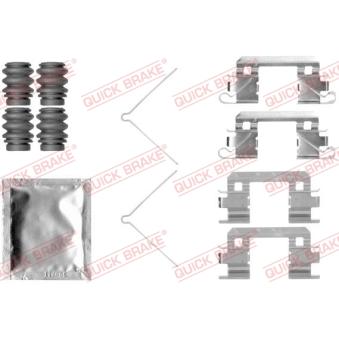 Kit d'accessoires, plaquette de frein à disque QUICK BRAKE 109-1811 pour HONDA INSIGHT 1.3 - 88cv