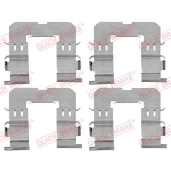 Kit d'accessoires, plaquette de frein à disque QUICK BRAKE 109-1816 pour MAZDA MPV 2.3 - 141cv