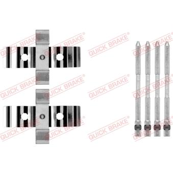 Kit d'accessoires, plaquette de frein à disque QUICK BRAKE 109-1848 pour MERCEDES-BENZ CLASSE E 1.2 - 69cv