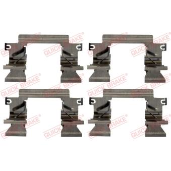 Kit d'accessoires, plaquette de frein à disque QUICK BRAKE 109-1862 pour FORD RANGER 2.0 EcoBlue 4x4 - 213cv