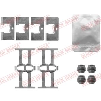 Kit d'accessoires, plaquette de frein à disque QUICK BRAKE 109-1863 pour HONDA STREAM 1.7 16V - 125cv