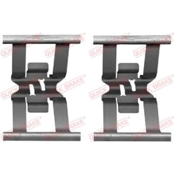 Kit d'accessoires, plaquette de frein à disque QUICK BRAKE 109-1898 pour PORSCHE CAYENNE 3.0 D - 239cv