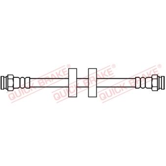 Flexible de frein QUICK BRAKE 22.206 pour CITROEN BX 1.4 - 73cv