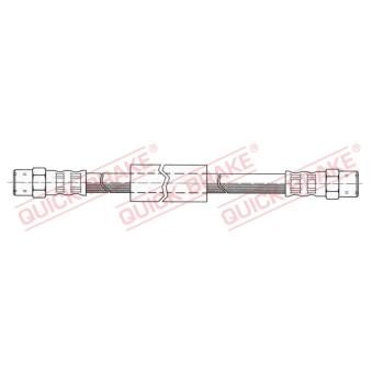 Flexible de frein QUICK BRAKE 22.302 pour VOLKSWAGEN TRANSPORTER - COMBI 1.9 - 60cv