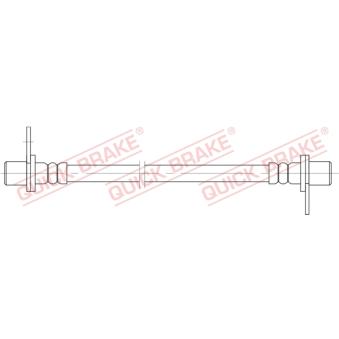 Flexible de frein QUICK BRAKE 25.084 pour MAZDA 626 2.0 DI-D - 140cv