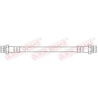 Flexible de frein QUICK BRAKE 25.091 pour VOLKSWAGEN CADDY e iV - 83cv