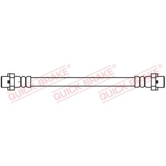 Flexible de frein QUICK BRAKE 25.094 pour FIAT CINQUECENTO 3.0sd - 286cv