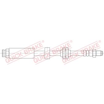 Flexible de frein QUICK BRAKE 32.823 pour FIAT UNO 2.4 JTDM - 200cv