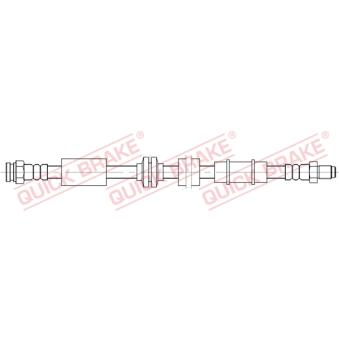 Flexible de frein QUICK BRAKE 32.828 pour ALFA ROMEO SPIDER 2.4 JTDM - 200cv
