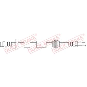 Flexible de frein QUICK BRAKE 32.836 pour VOLVO V40 T4 - 200cv