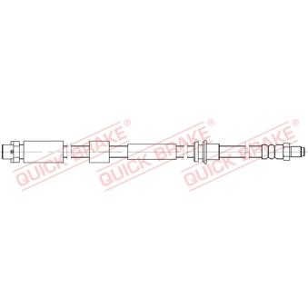 Flexible de frein QUICK BRAKE 32.838 pour FIAT PANDA 330 e - 252cv