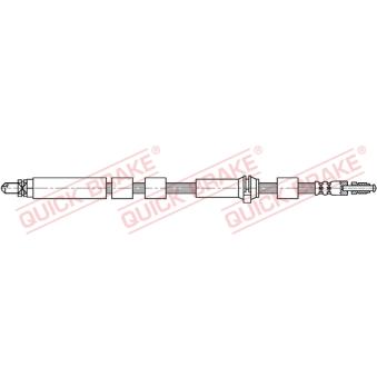 Flexible de frein QUICK BRAKE OEM 1477377