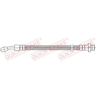 Flexible de frein QUICK BRAKE 50.080 pour HYUNDAI TUCSON 2.0 CRDi - 120cv