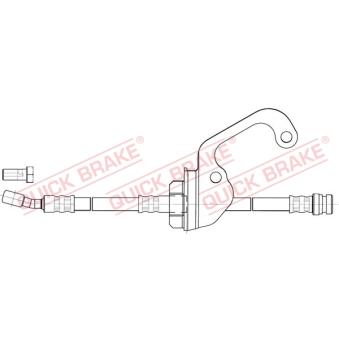 Flexible de frein QUICK BRAKE OEM 58732H1040