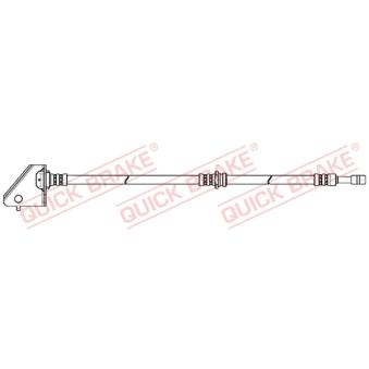 Flexible de frein QUICK BRAKE 50.880 pour HYUNDAI TUCSON 2.0 CRDi - 120cv