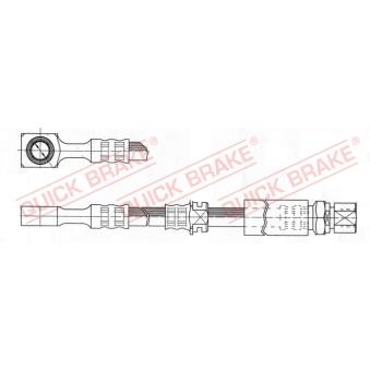 Flexible de frein QUICK BRAKE OEM 90539252
