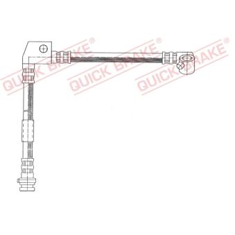 Flexible de frein QUICK BRAKE OEM 4621050J60 Flexible de frein QUICK BRAKE OEM 4621050J60