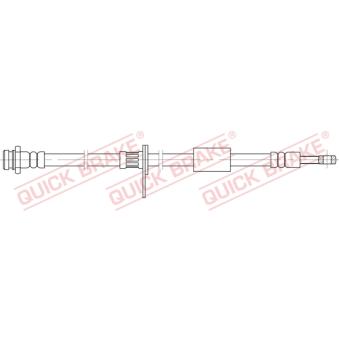 Flexible de frein QUICK BRAKE 58.850 pour SUZUKI SWIFT 1.2 - 94cv