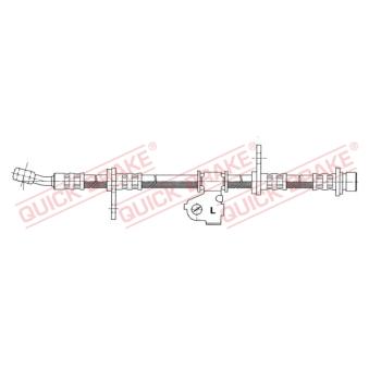 Flexible de frein QUICK BRAKE OEM 43301SB2003