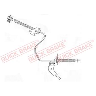 Flexible de frein QUICK BRAKE 59.959X pour TOYOTA TERCEL 1.6 CDTi - 110cv
