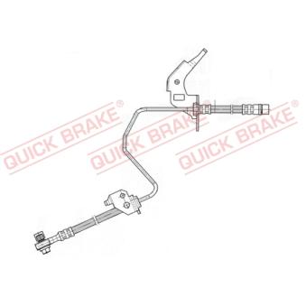Flexible de frein QUICK BRAKE 59.960X pour TOYOTA TERCEL 1.6 CDTi - 110cv