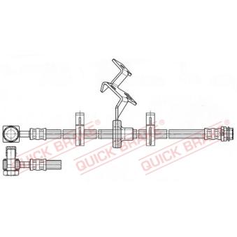 Flexible de frein QUICK BRAKE OEM 1634200848 Flexible de frein QUICK BRAKE OEM 1634200848
