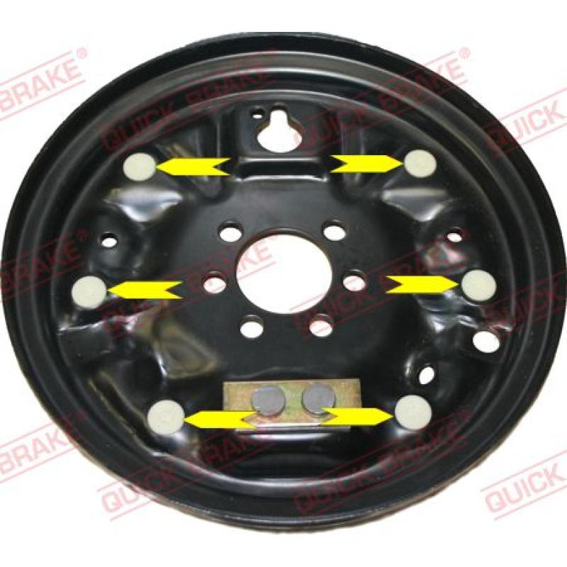 Kit d'accessoires, mâchoire de frein QUICK BRAKE 6859K - Visuel 1